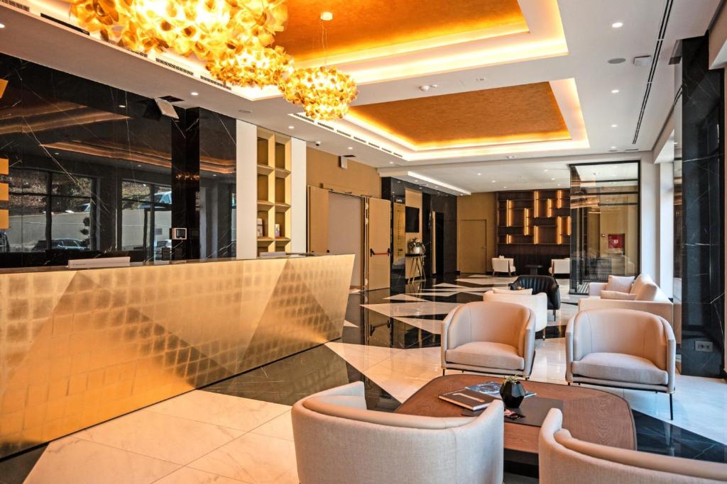 Hotel restaurant and dining area