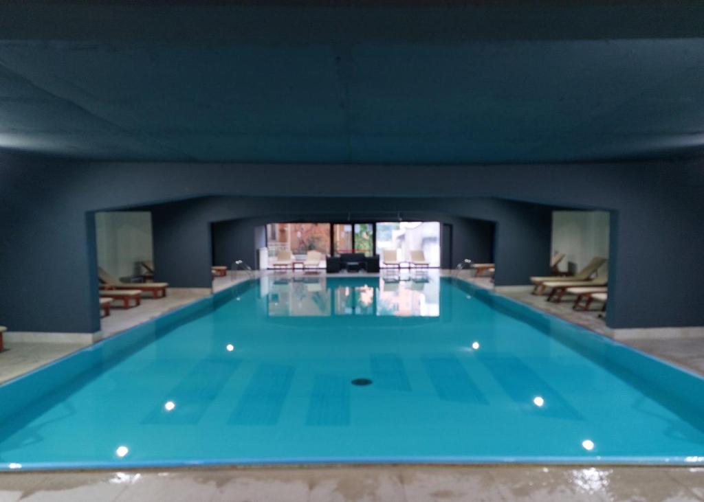 The hotel’s indoor swimming pool